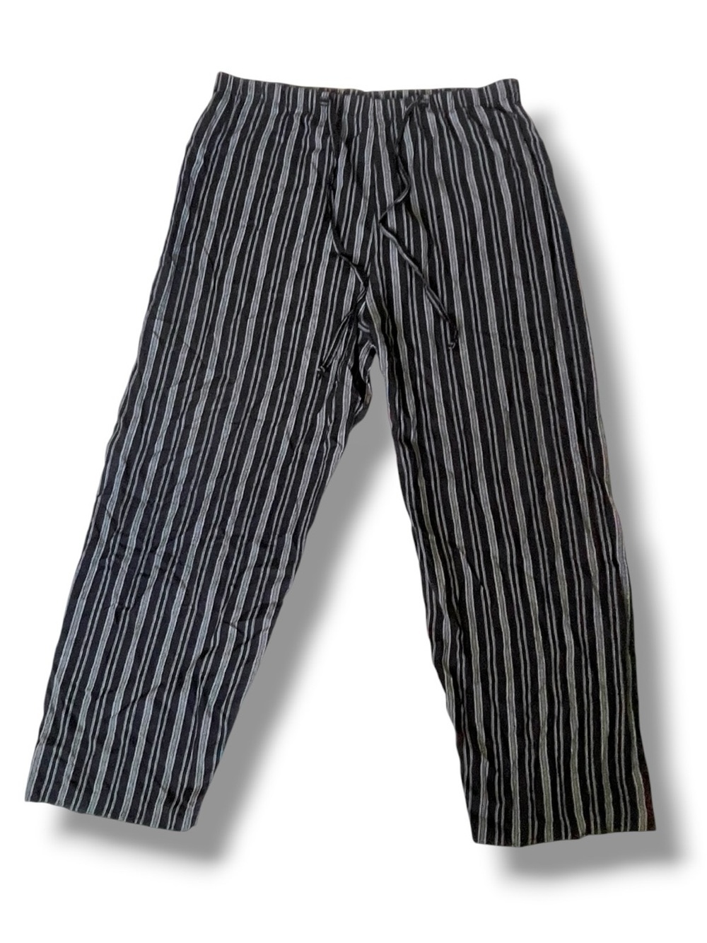 California Influence Striped Lounge Pants Boho Coastal Relaxed Drawstring